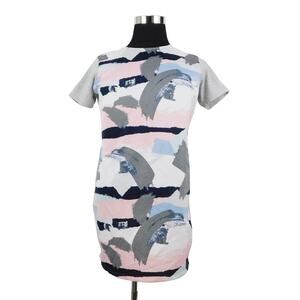 Cotton On Polyester Cotton Short Sleeve Sweatshirt Dress Womens Medium